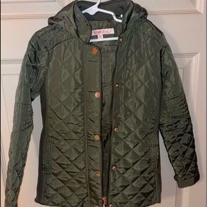 Little girl quitted jacket